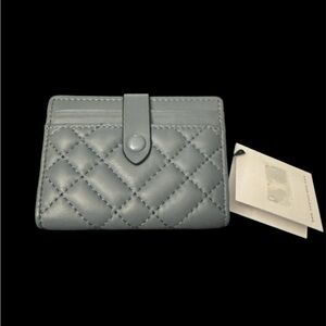 Kurt Geiger Quilted Gray Card Holder